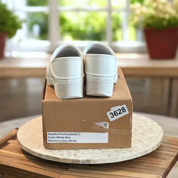 Dansko Professional LT White Box Leather Clogs Women’s Size 40 EU Comfort Work S - Picture 9 of 11
